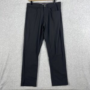 Hudson & Barrow Performance Tech Pants Straight Leg Mens 34 Stretch Golf Office